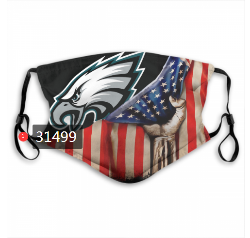 NFL 2020 Philadelphia Eagles #87 Dust mask with filter->nfl dust mask->Sports Accessory